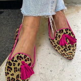 Asma™ - Leopard print flat shoes