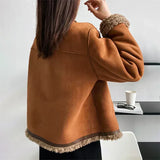 Opal - Button-Front Fur Coat