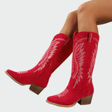 Embroidered, Elegant Western Boots