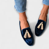 Quinnlyn - Vintage-Inspired Fringed Loafers