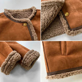 Opal - Button-Front Fur Coat