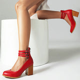 Madison - Flat Sandals with Ankle Strap and Thick Sole