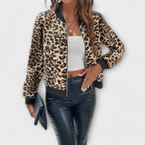 Amiria - Elegant Leopard Print Coat