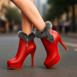 Heather - Cosy Heeled Boots