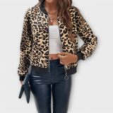 Amiria - Elegant Leopard Print Coat