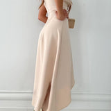 Femke - Wrap Midi dress with V-neck and slit