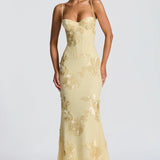 Bodycon Maxi Dress with Lace