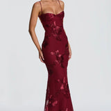 Bodycon Maxi Dress with Lace