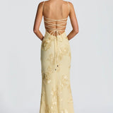 Bodycon Maxi Dress with Lace