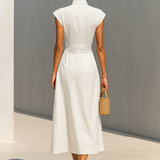 Jada | Lapel Waist Maxi Dress