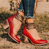 Ginevra - Multi-Strap Heels with Chunky Sole