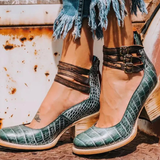 Ginevra - Multi-Strap Heels with Chunky Sole