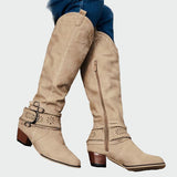 Retro Cowboy Leather Boots
