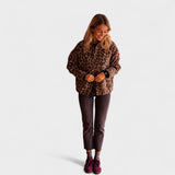 Rosa - Modern Leopard Print Coat