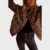 Rosa - Modern Leopard Print Coat