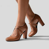 Matilda - Crossed-Strap Heels