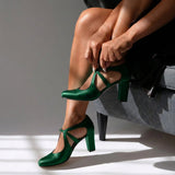 Matilda - Crossed-Strap Heels