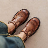 Vela - Premium Leather Mary Jane Shoes