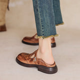 Vela - Premium Leather Mary Jane Shoes
