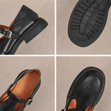 Vela - Premium Leather Mary Jane Shoes