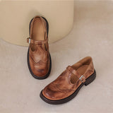 Vela - Premium Leather Mary Jane Shoes