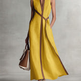Harper - Sleeveless Wrap Maxi Dress