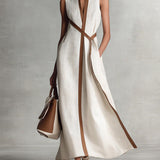 Harper - Sleeveless Wrap Maxi Dress