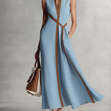 Harper - Sleeveless Wrap Maxi Dress