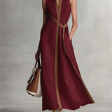 Harper - Sleeveless Wrap Maxi Dress