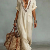 Hiria | Bohemian Maxi Dress with Floral Print